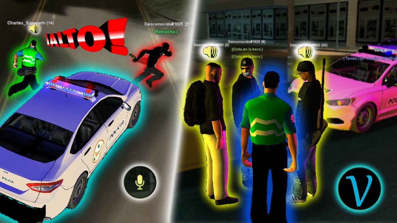 SIENDO POLICIA EN VIDA ROL CON CHAT DE VOZ 👮‍♂️🎙️🔵 | GTA SAMP ROLEPLAY