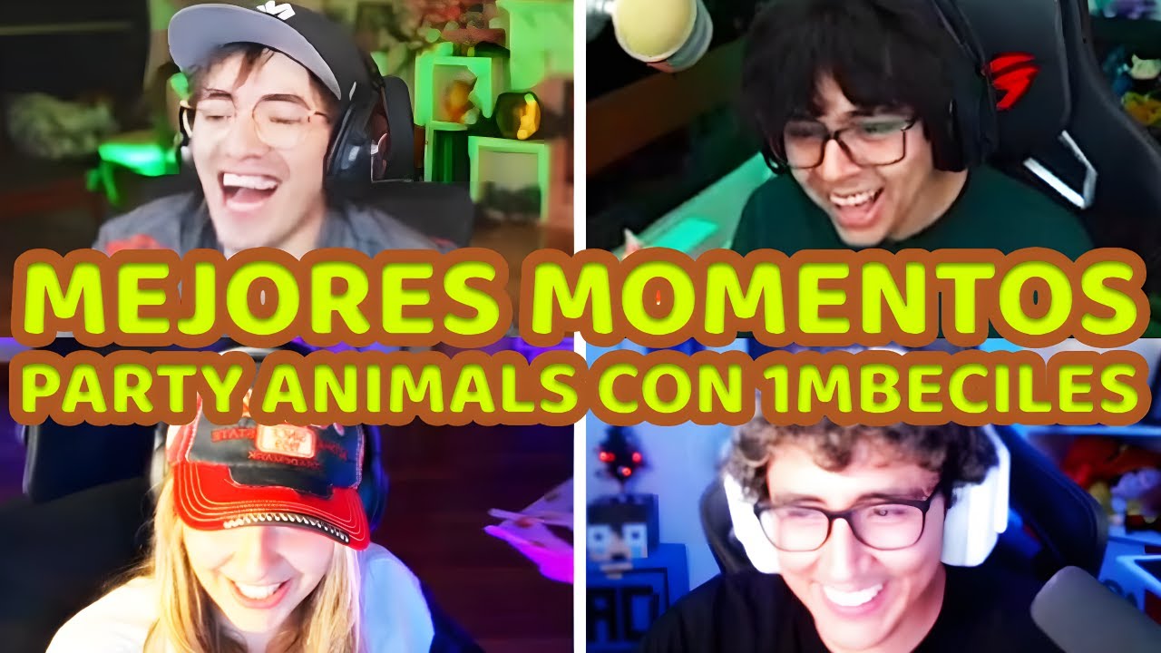 DAARICK VUEVE A SER FELIZ JUGANDO PARTY ANIMALS CON LOS 1MBECILES, GLOGLO, CRAFT, EMI, JESSY Y MAS