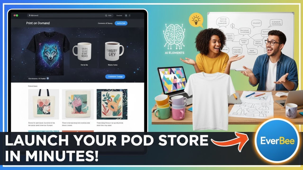 Launch Your Print on Demand Store in Minutes: The Ultimate EverBee Guide for Creators!