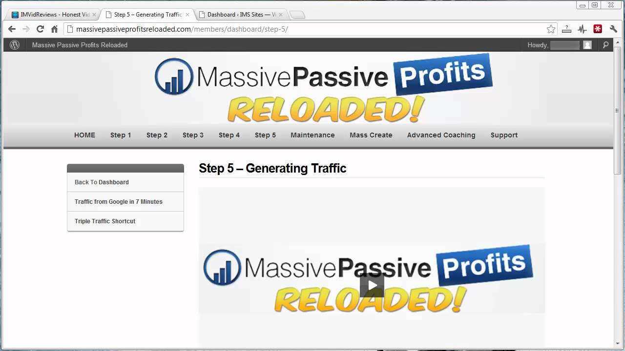 Massive Passive Profits Reloaded Review and Members Area