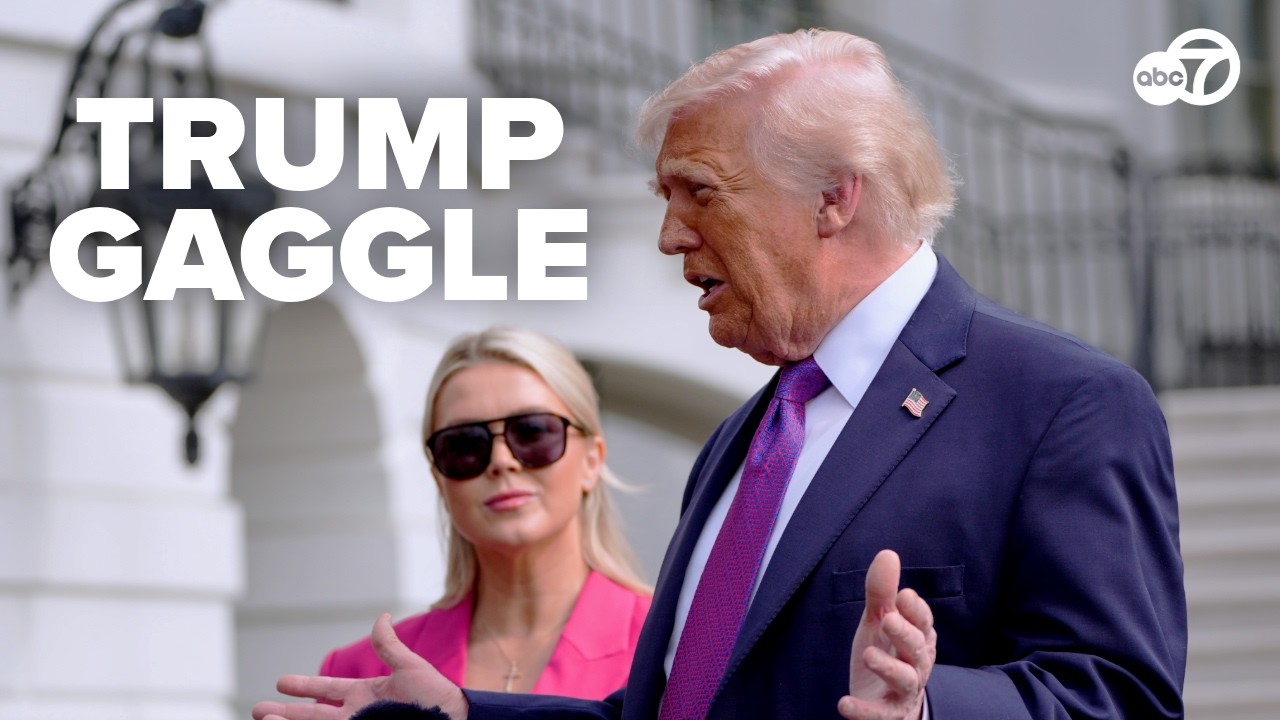 TRUMP SPEAKS TO REPORTERS ON IRAN WAR BEFORE LEAVING WHITE HOUSE
