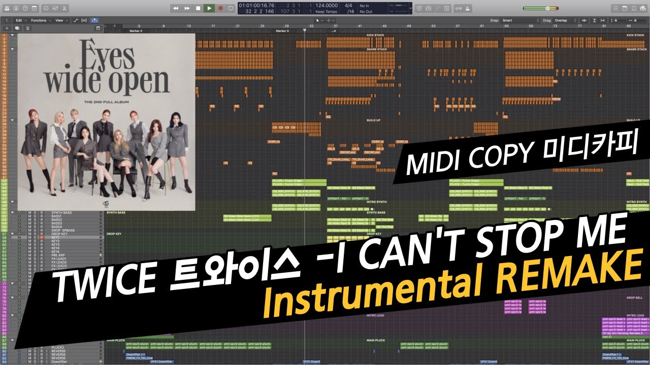 TWICE - I CAN'T STOP ME Instrumental REMAKE [MIDI COPY] | 트와이스 MR 미디카피