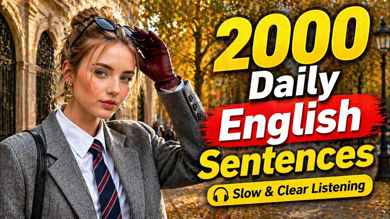 2000 Daily English Sentences for Real Conversations | Slow & Clear Listening Practice