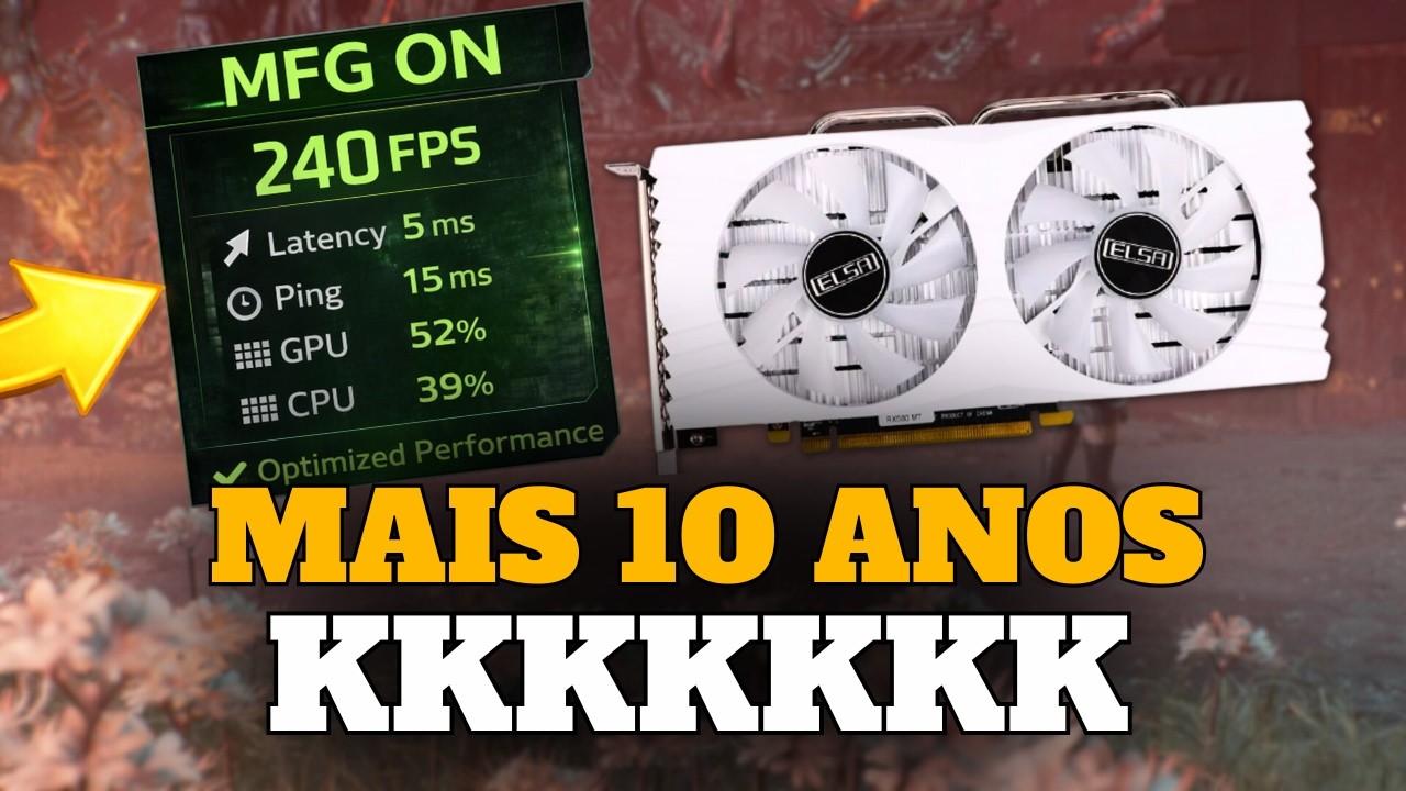 AGORA A RX580 GANHOU MAIS 10 ANOS! KKKKKKKKKKKK