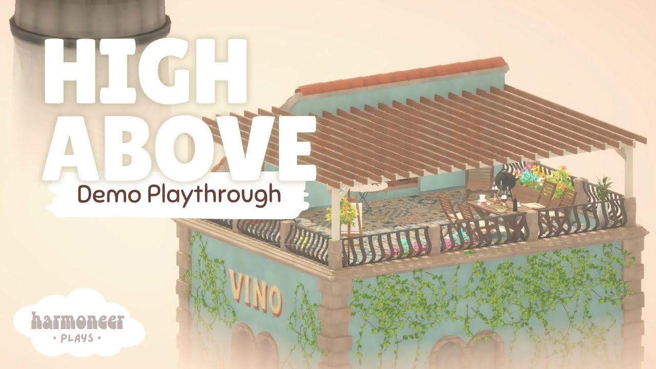 🌿A Quiet Rooftop Escape in the Clouds ☁️ High Above Demo | No Commentary Cozy Game Playthrough