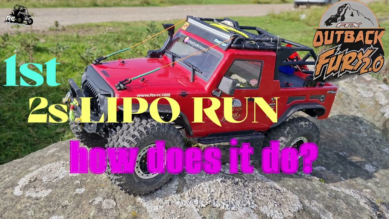 FIRST 2S LIPO IN THE FTX OUTBACK FURY 2.0