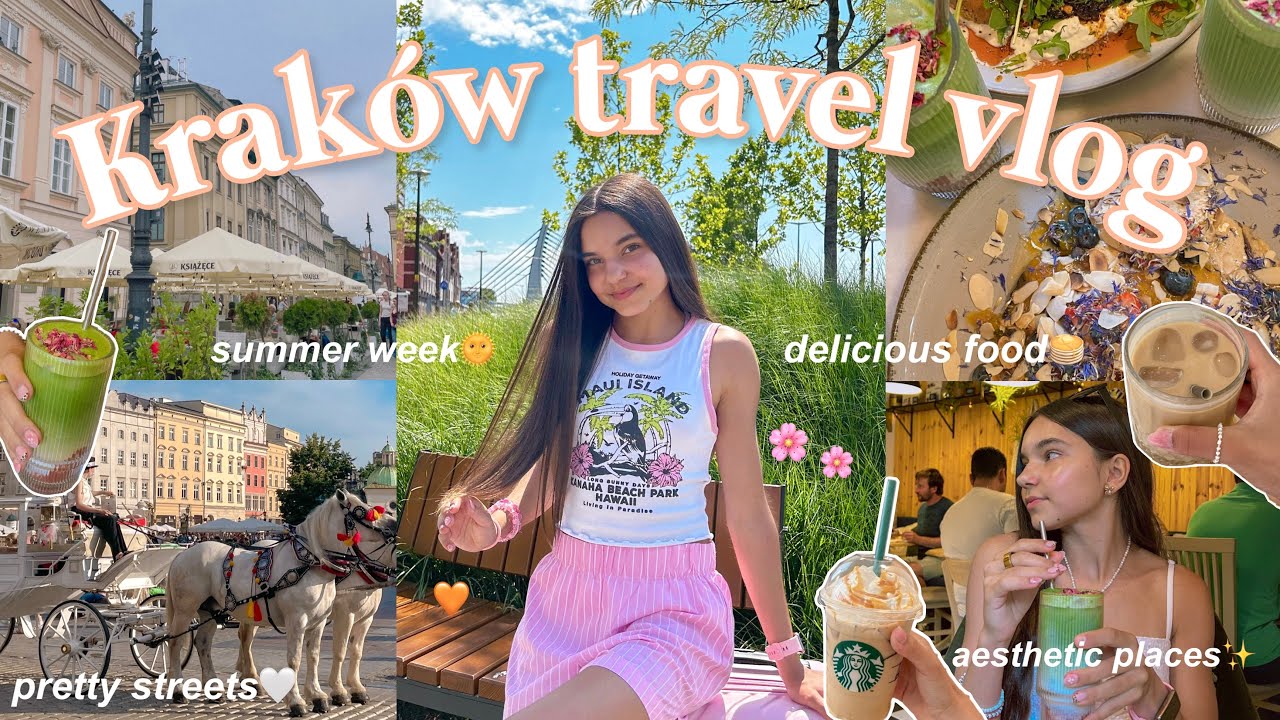 KRAKÓW TRAVEL VLOG / spędź ze mną letni tydzień w Krakowie✨🤍