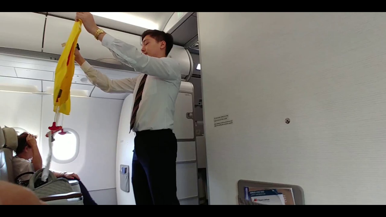 Safety Demo Philippine Airlines A321 RP-C9927
