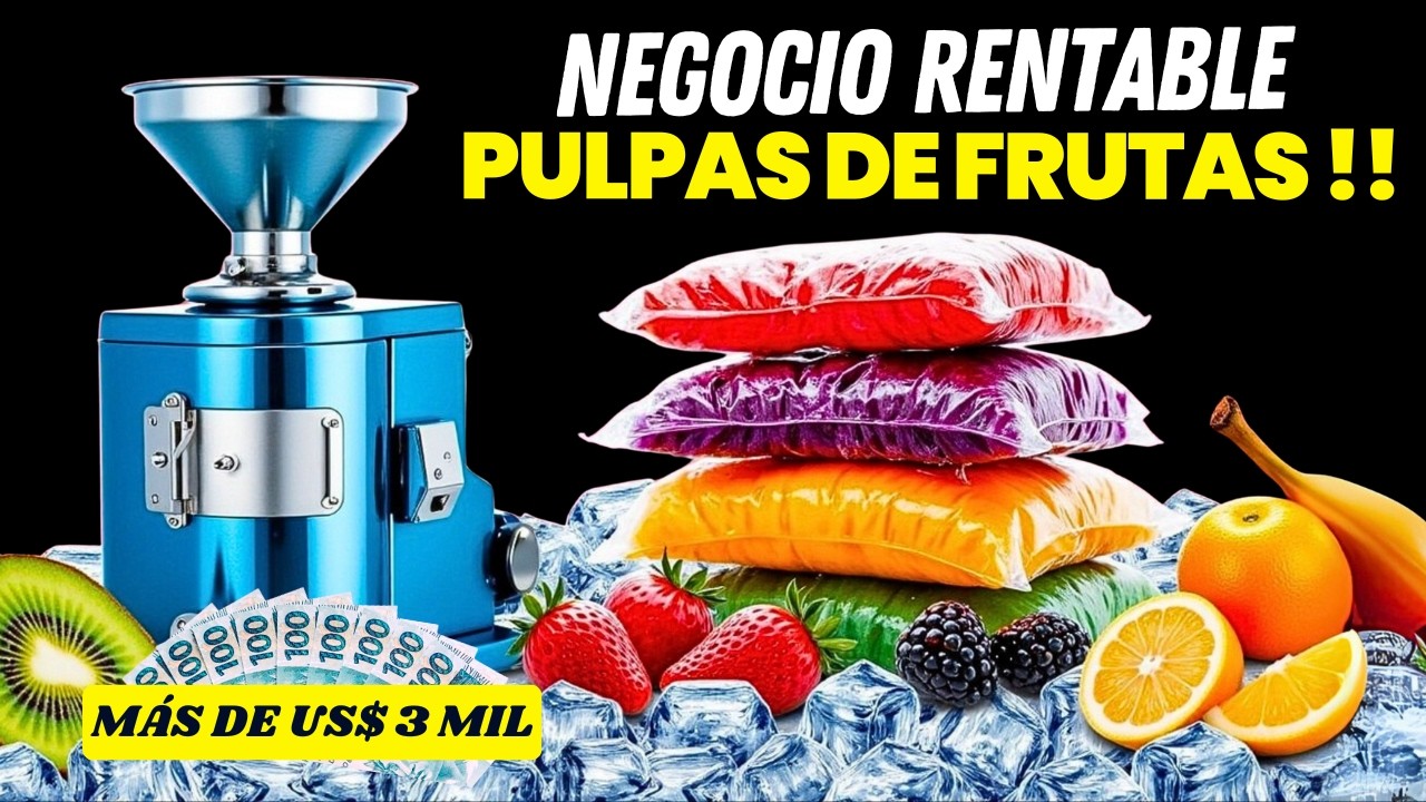 Fábrica de Pulpa de Frutas / Gane Dinero Congelando Pulpas de Fruta Desde Casa 🍓