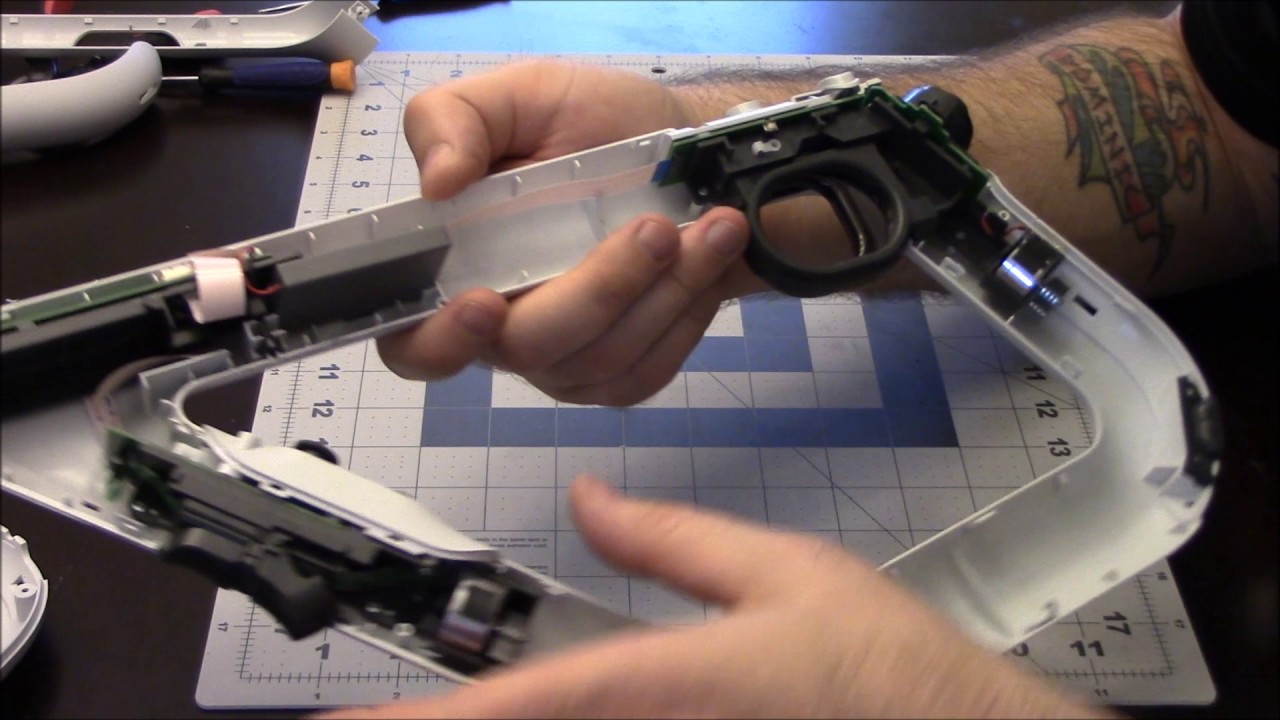 Taking apart the PSVR Aim controller and putting it back together.