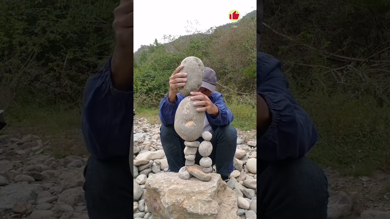 Wow! heavy stone balancing live | Balance Techniques #shorts