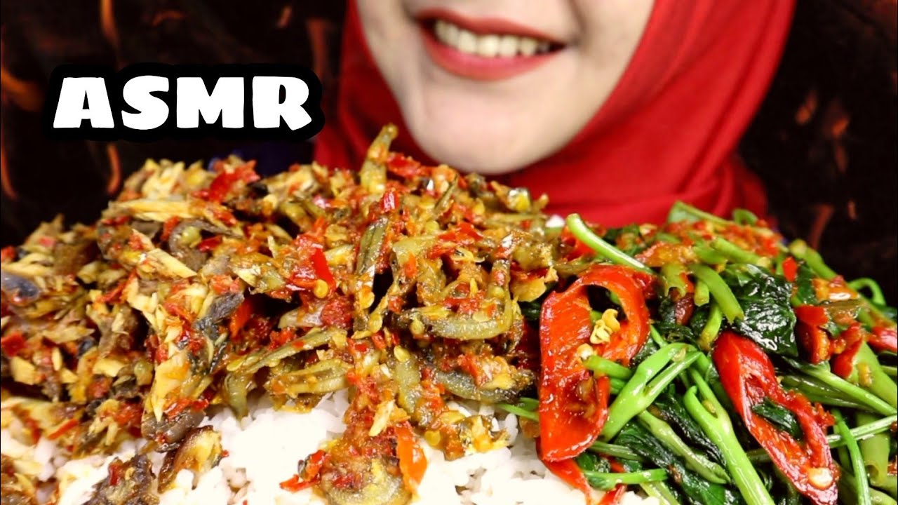 ASMR TUMIS KANGKUNG SAMBEL TERI TONGKOL SUWIR BALADO || ASMR INDONESIA || EATING SOUND