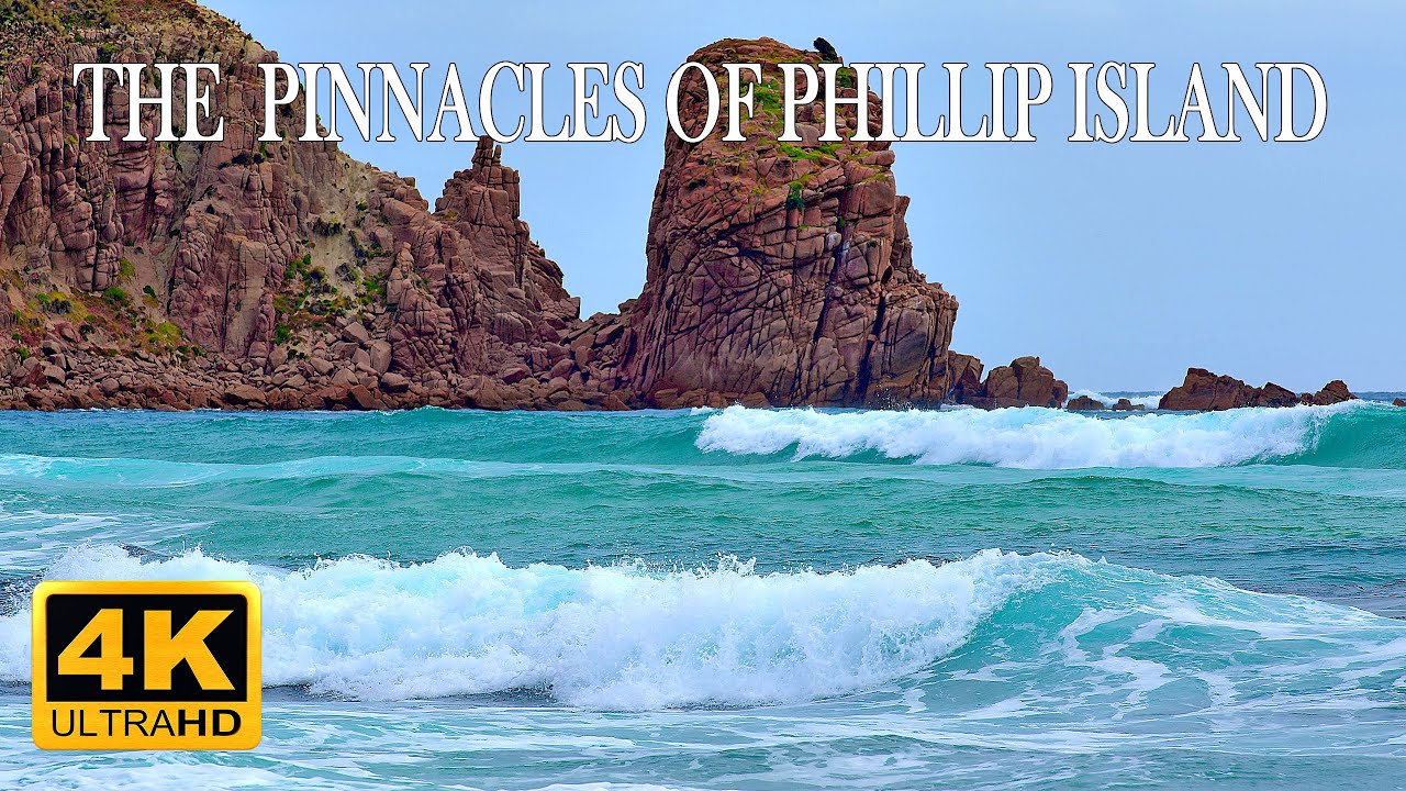 A calm cloudy day at the Pinnacles of Phillip Island 8 Hours in 4K