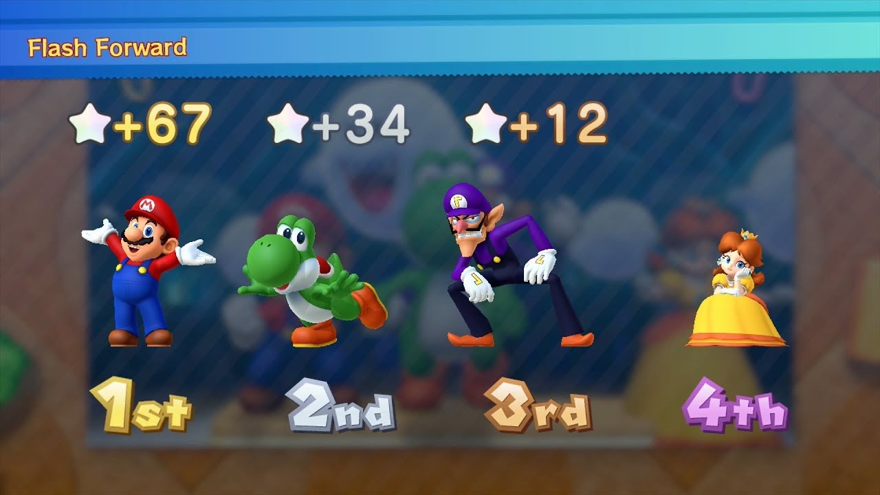 Mario Party 10 Mario Party #253 Mario vs Yoshi vs Daisy vs Waluigi Mushroom Park Master Difficulty