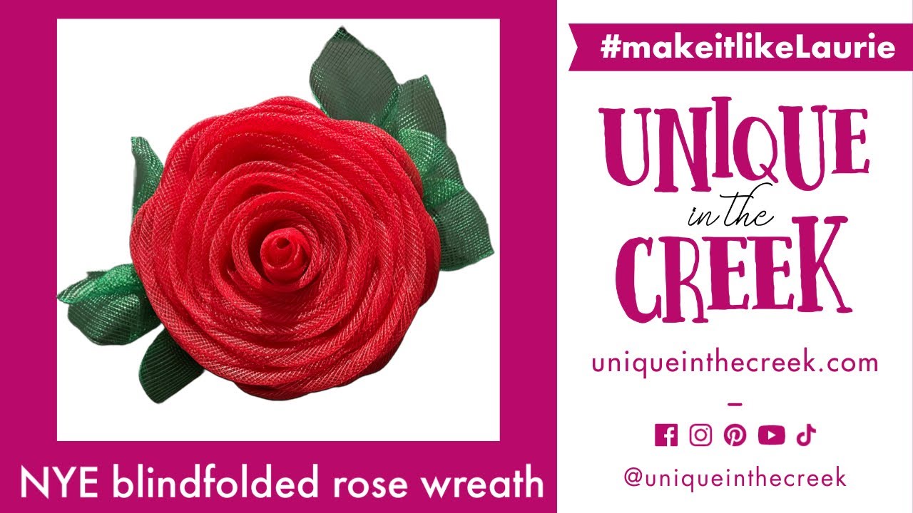 DIY Easy Red Rose Flower Wreath on UITC Large Board