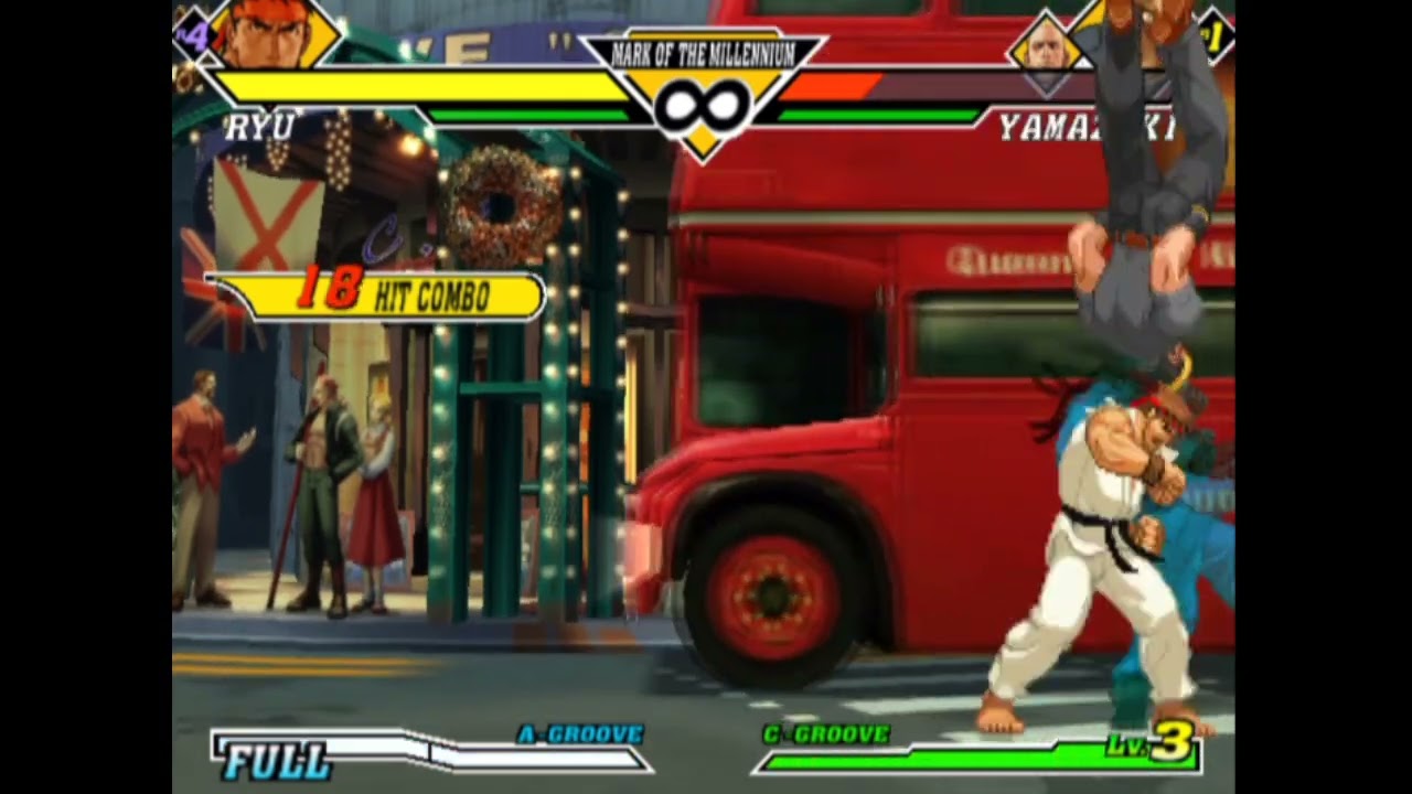 Capcom vs SNK 2 - Vài thế combo đánh là chết Ryu