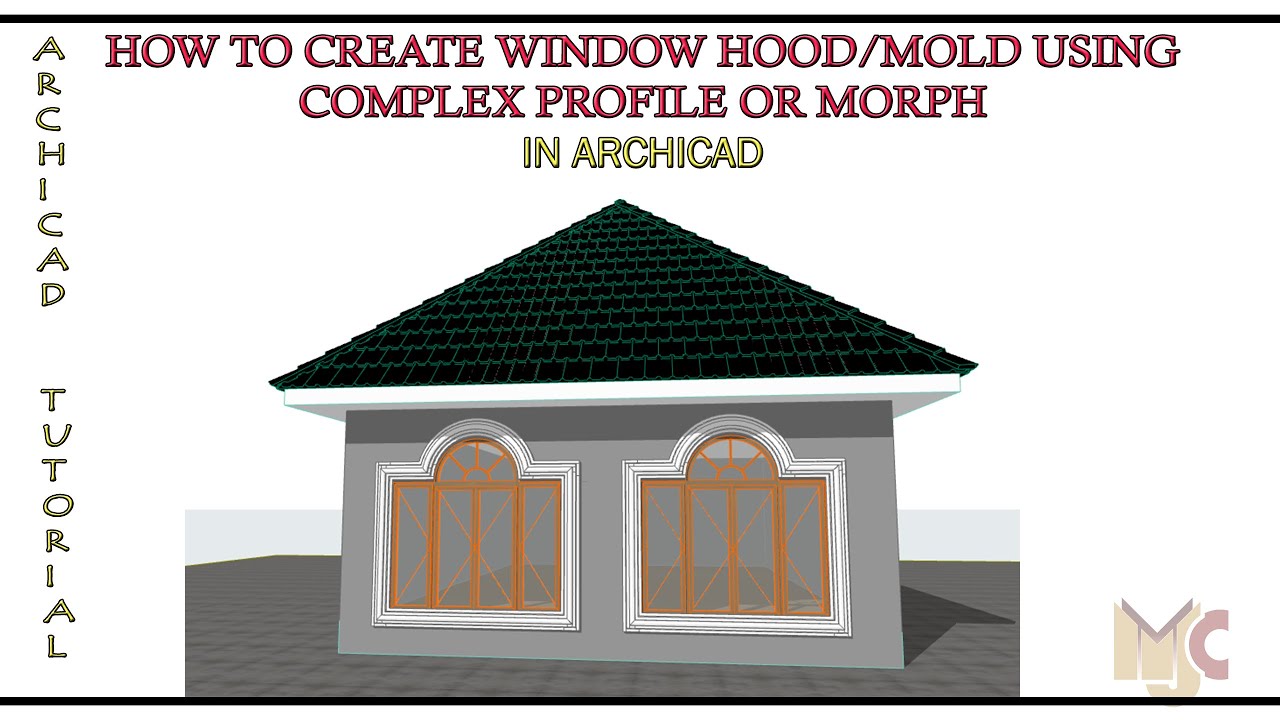 КАК СОЗДАТЬ КОЗЫРЕК/ФОРМУ С ПОМОЩЬЮ КОМПЛЕКСНОГО ПРОФИЛЯ ИЛИ МОРФА #morph #complexprofile #archicad