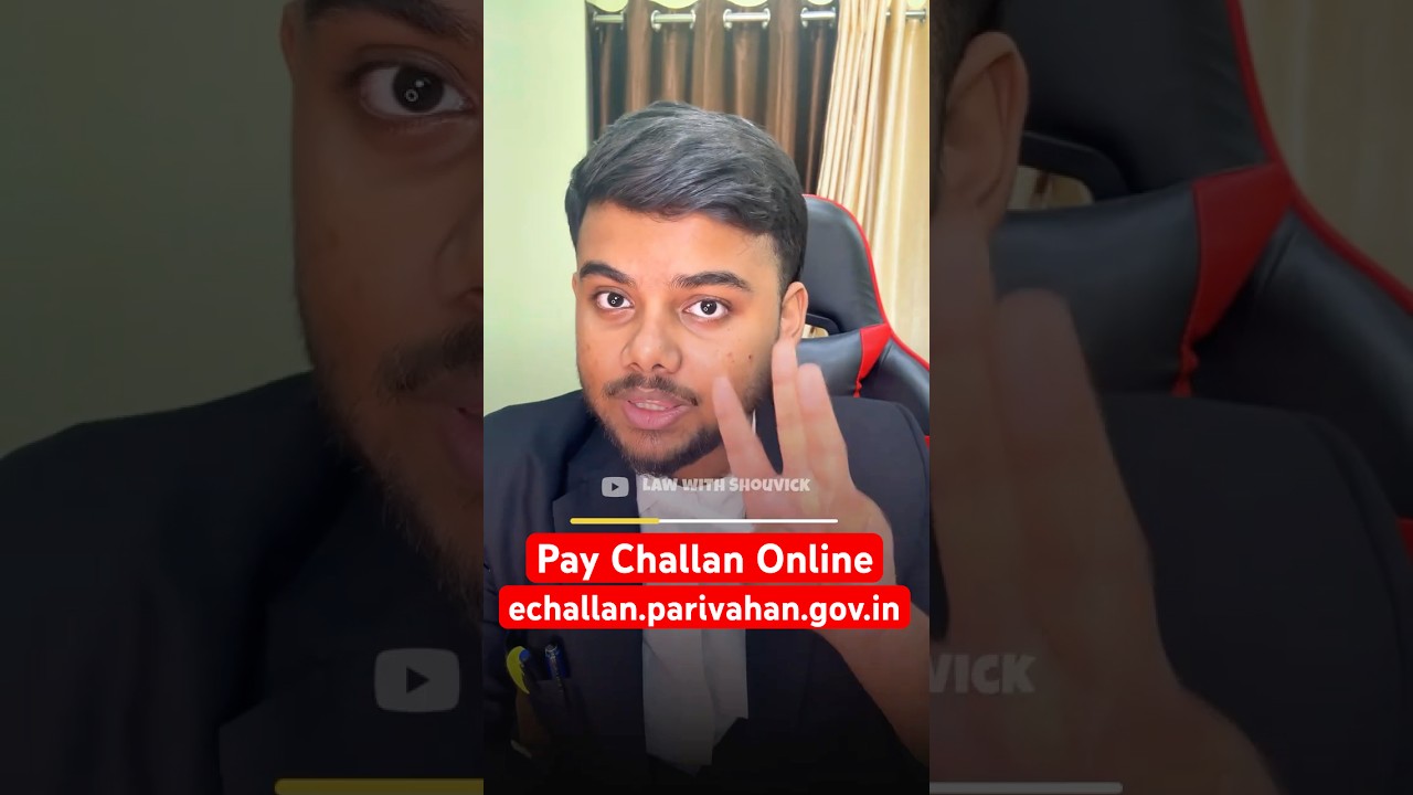 How to Pay Challan Online? #echallan #lawwithshouvick