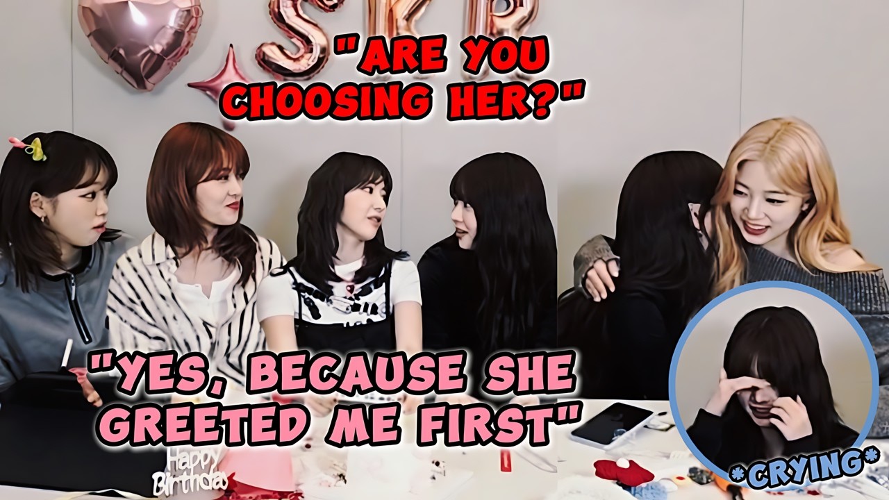 EUNCHAE was disappointed when SAKURA chose YUNJIN over her! 😭😦
