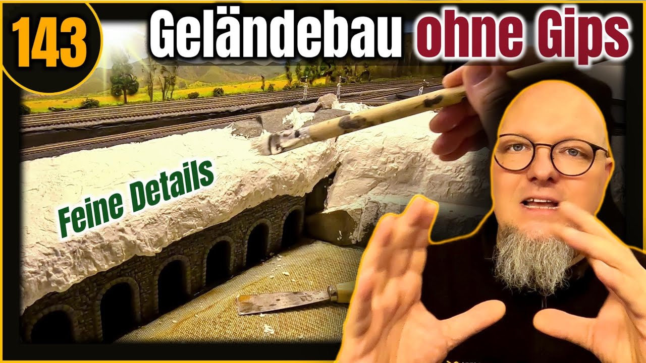 Geländebau Modellbahn - für abnehmbare Module - extrem stabil, ohne Gips #143 🚂 Modellbahn | N 1:160