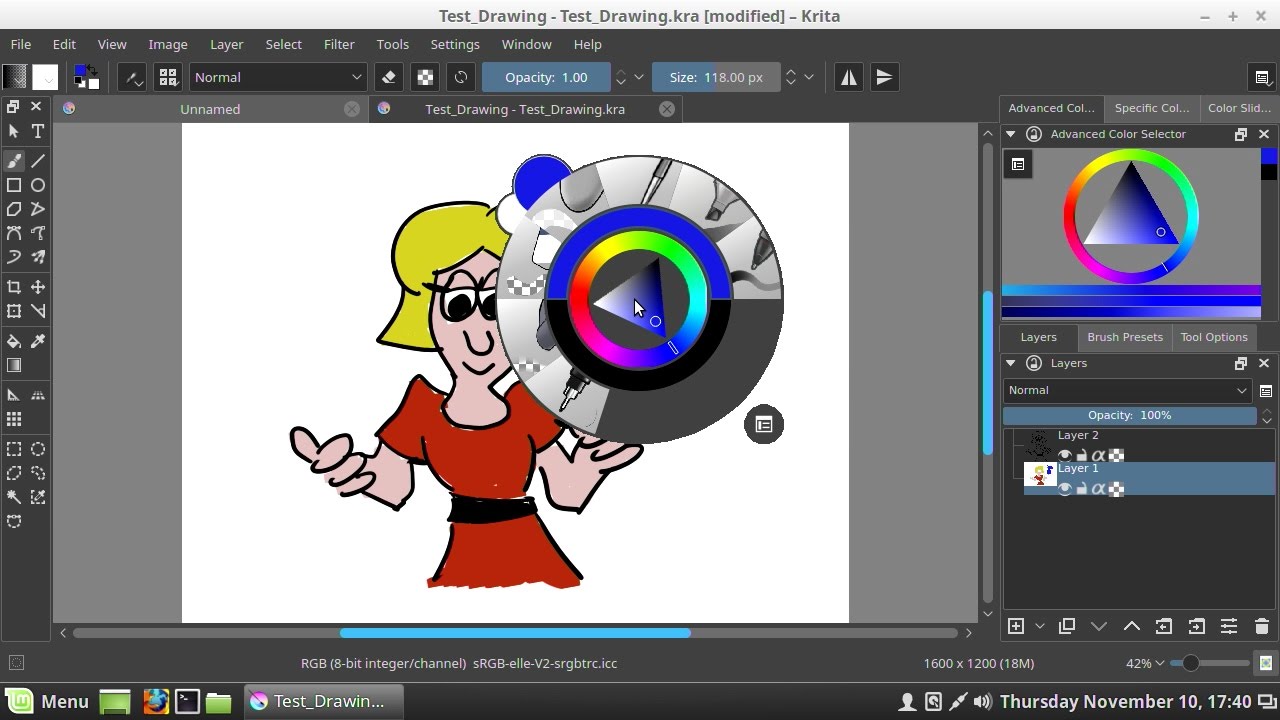 Krita Free Paint Program
