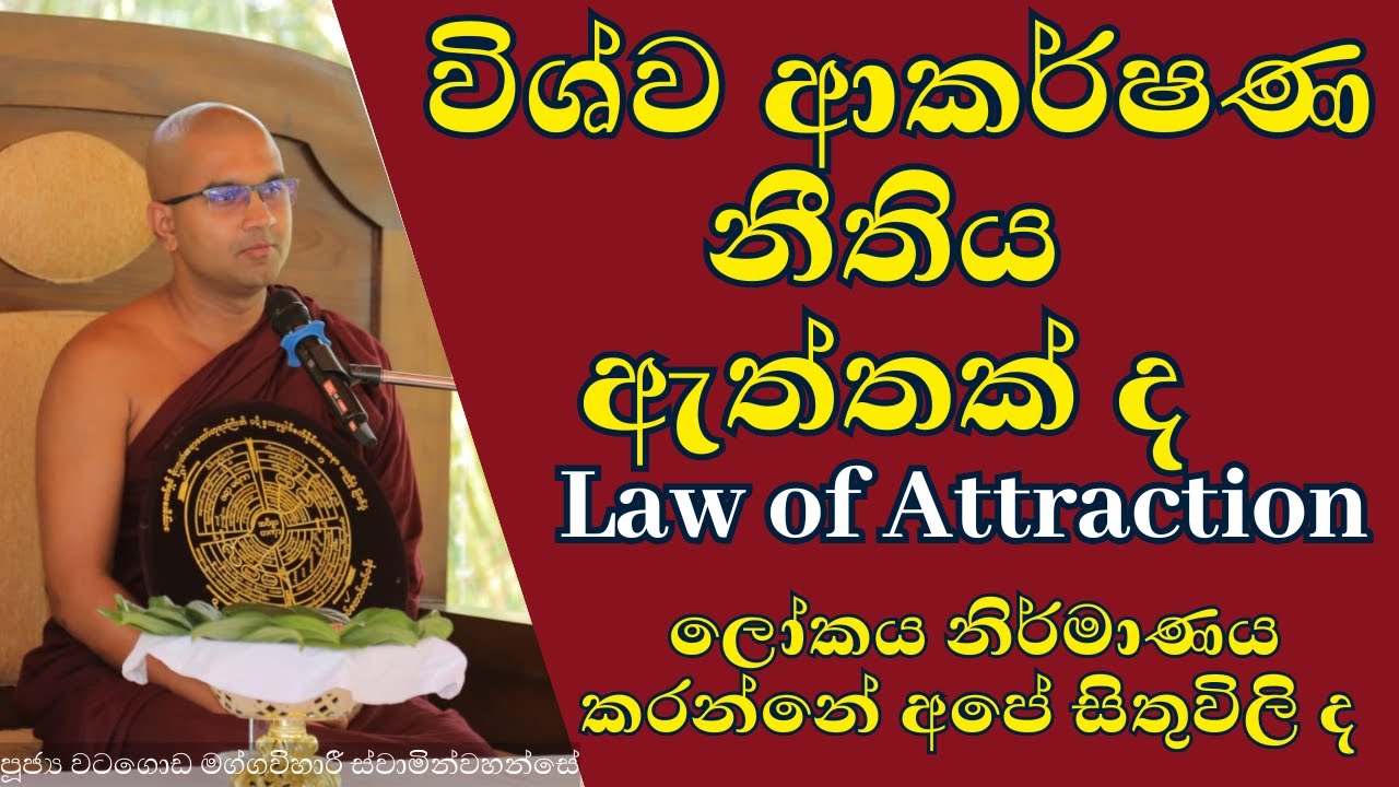 විශ්ව ආකර්ෂණ නීතිය ඇත්තක් ද | Law of Attraction | ලෝකය නිර්මාණය කරන්නේ අපේ සිතුවිලි ද