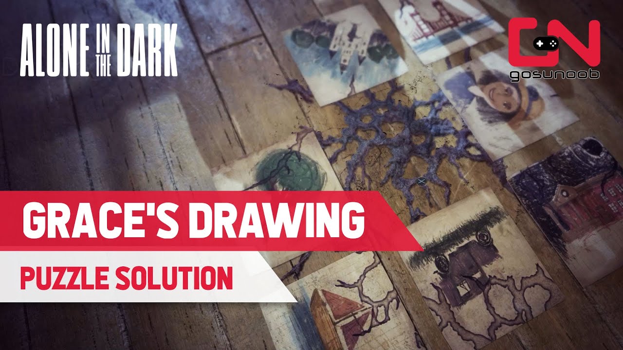Alone in the Dark Grace Drawing Puzzle Solution