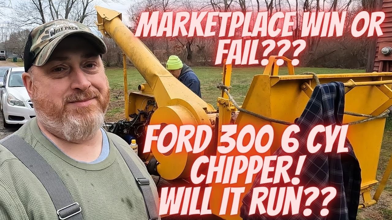 Будет ли он работать?? Измельчитель древесины Ford 300 с рядным 6-цилиндровым двигателем!! Победа...