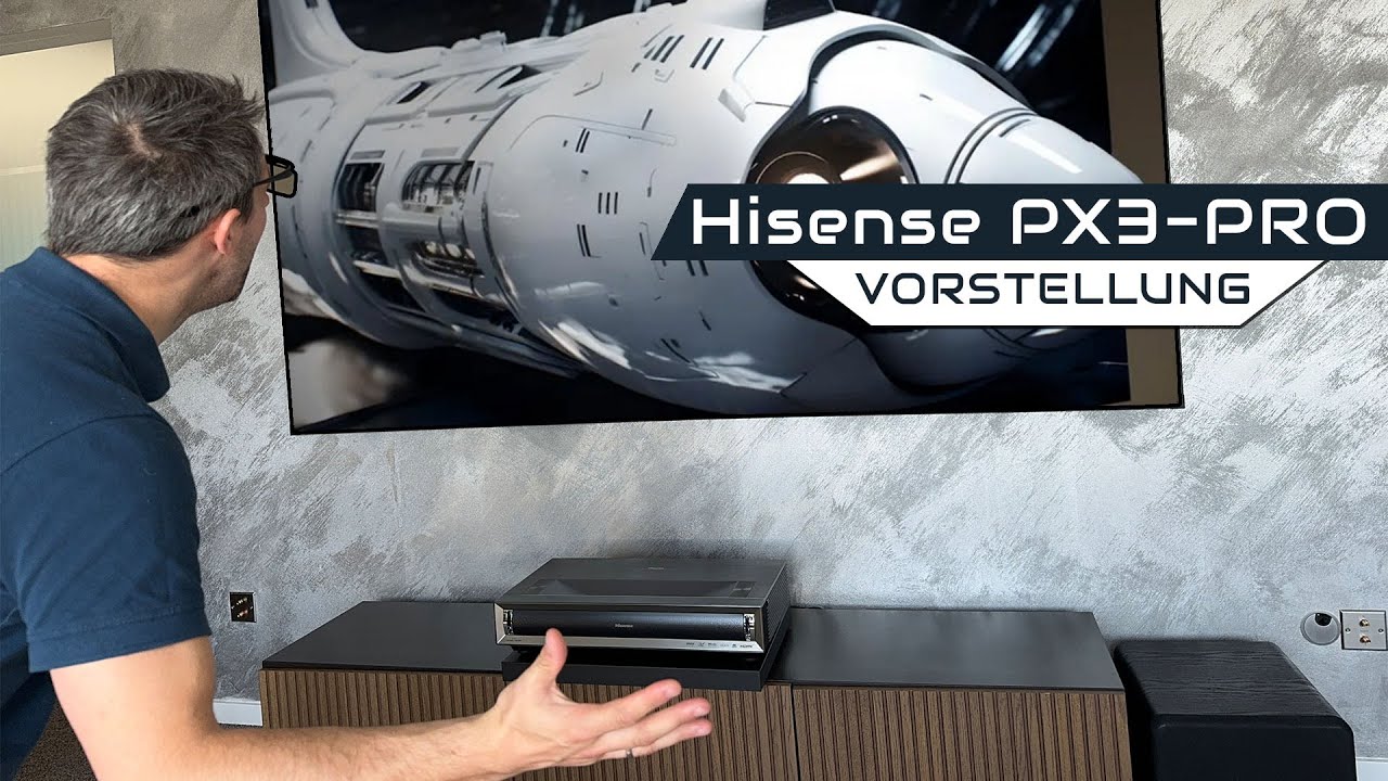 Hisense PX3-PRO - Das neue Laser TV Highlight 2024! TriChroma, VIDAA U9, Dolby Vision, 3D uvm.