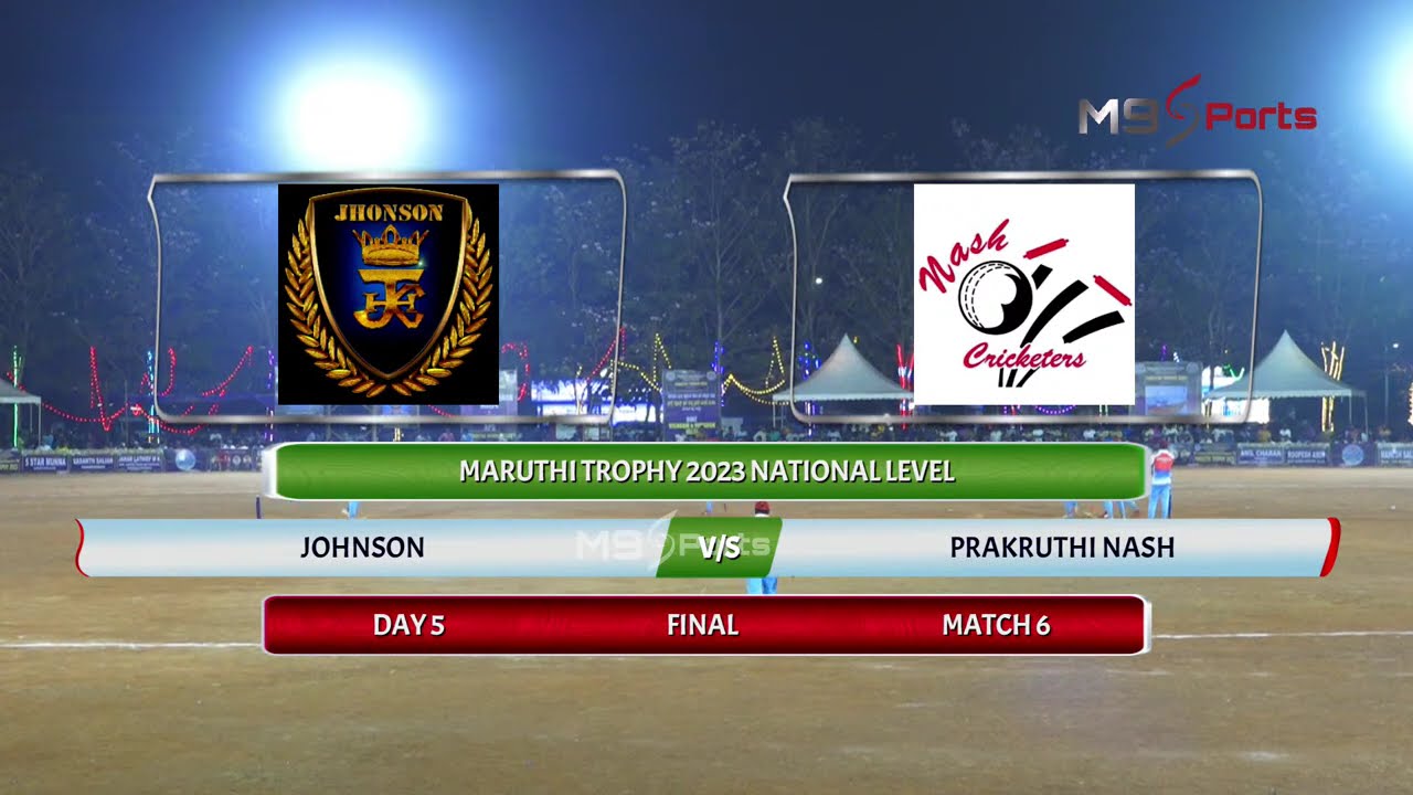|| FINAL - JOHNSON KUNDAPURA v/s PRAKRUTHI NASH BANGLORE | MARUTHI TROPHY - 2023 ||