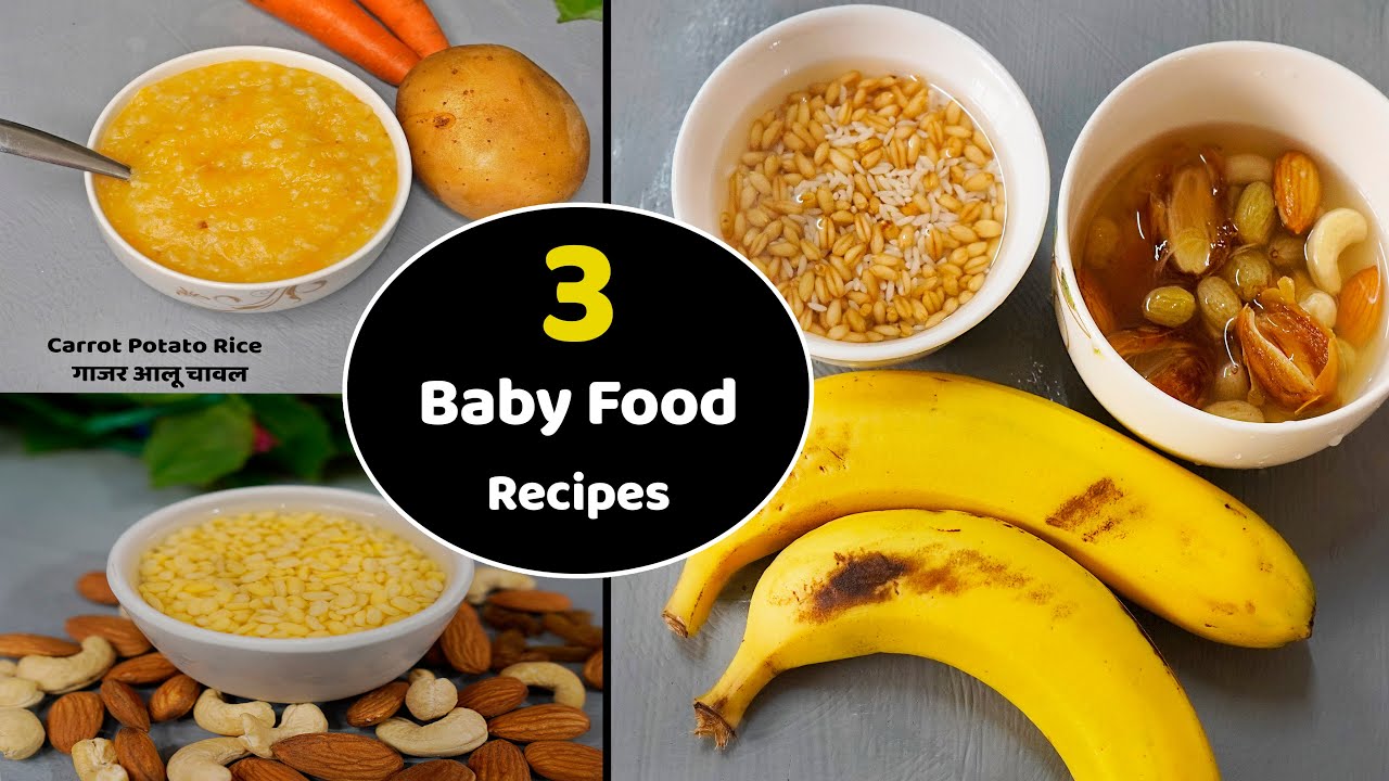 3 Baby foods for Weight Gain & Brain Devolopment