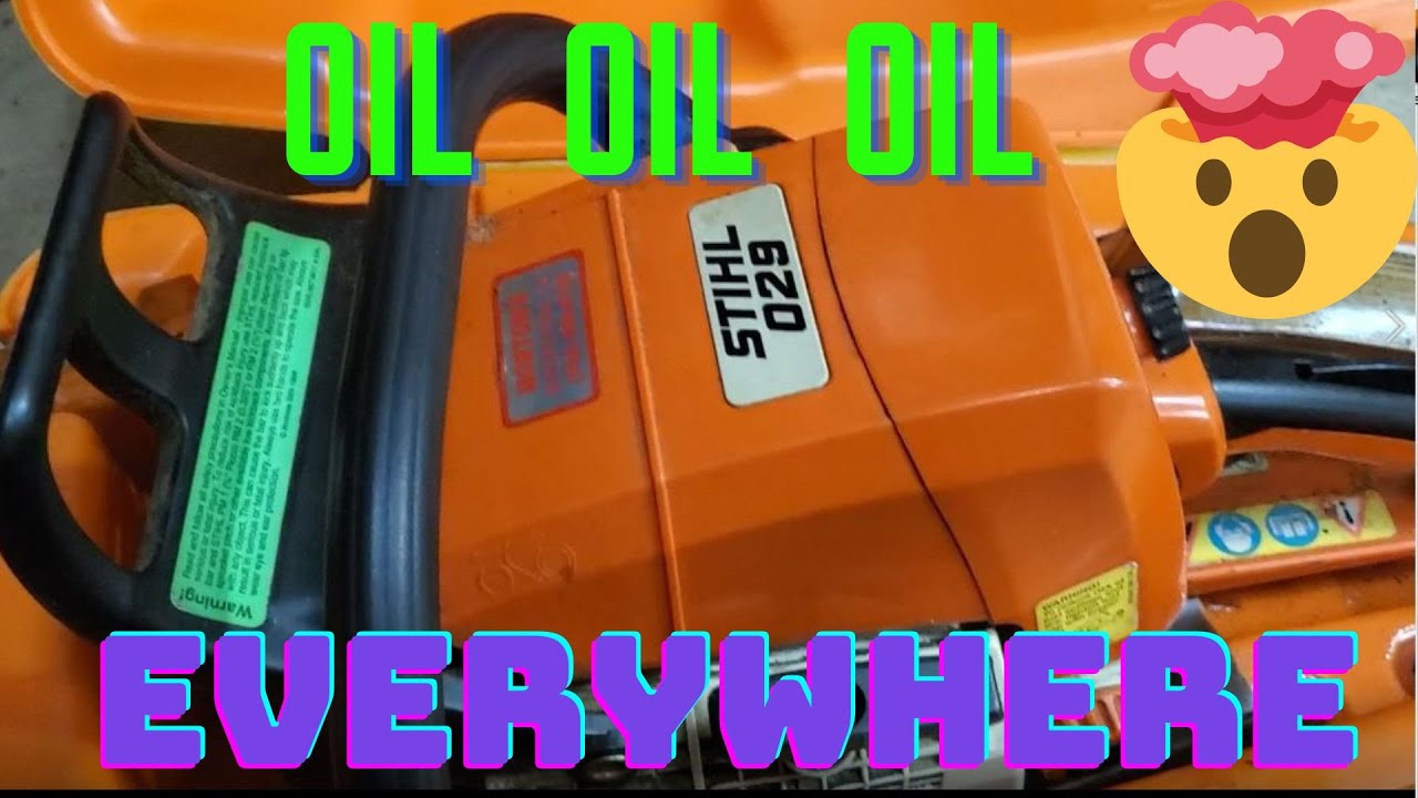 Stihl 029 oil leak with a surprise ending