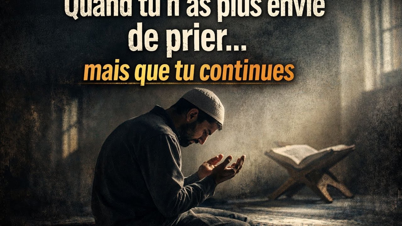 Quand tu n’as plus envie de prier… mais que tu continues