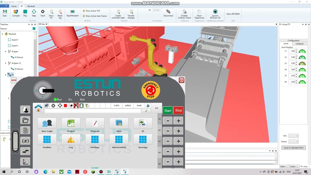 Estun Studio Robot Simulation