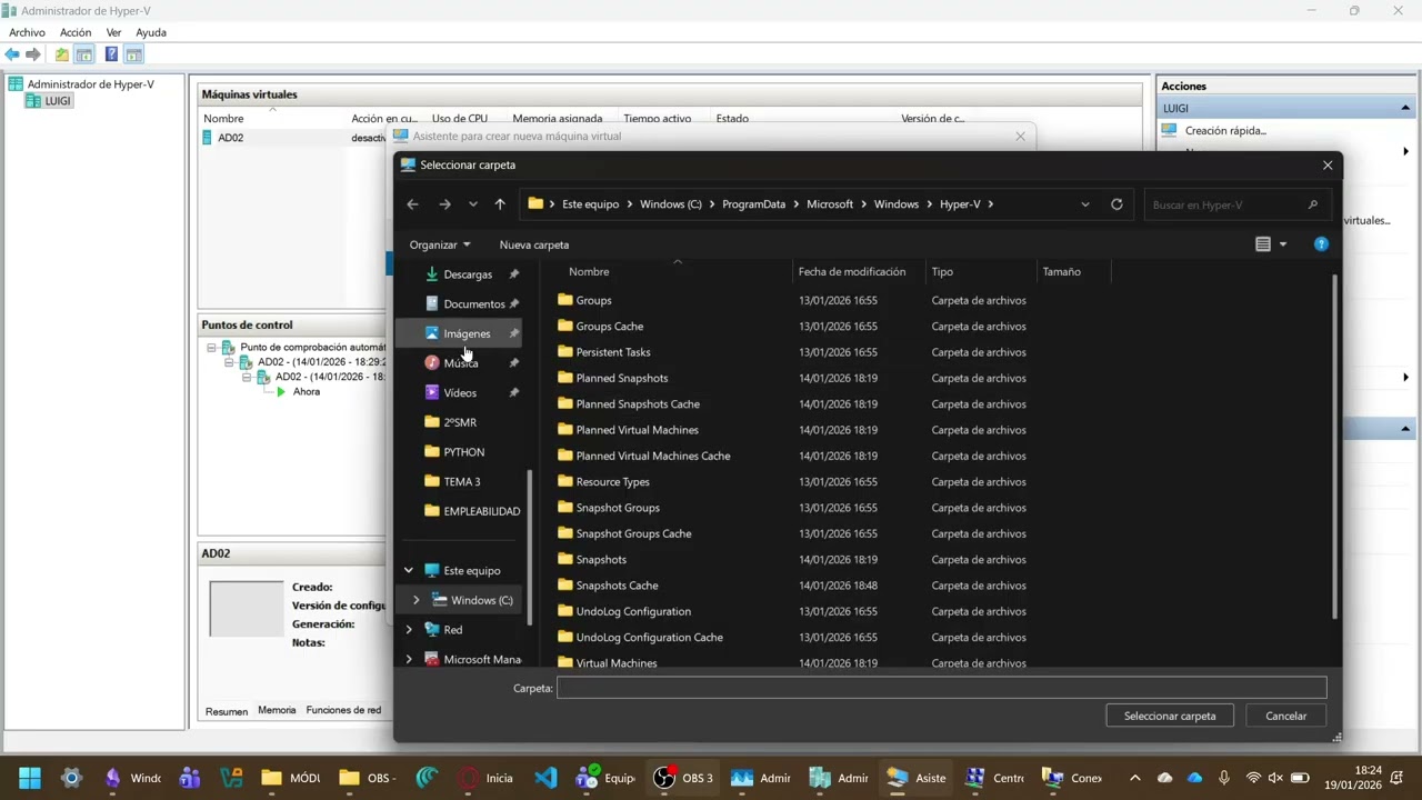 00401_01 Práctica 1. Hyper-V, conmutadores e instalación