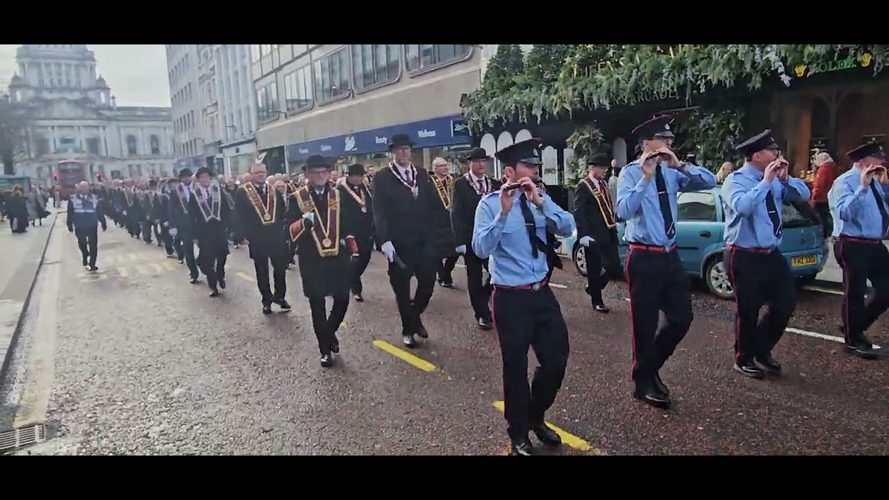 Apprentice Boys parade through Belfast City Centre  8-11-25 #Rememberanceweekend #abod