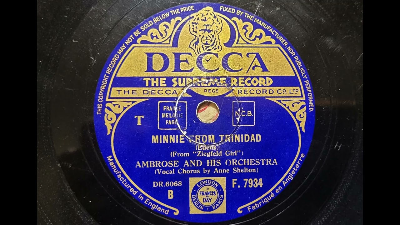 Minnie from Trinidad - Ambrose and his Orchestra with Anne Shelton