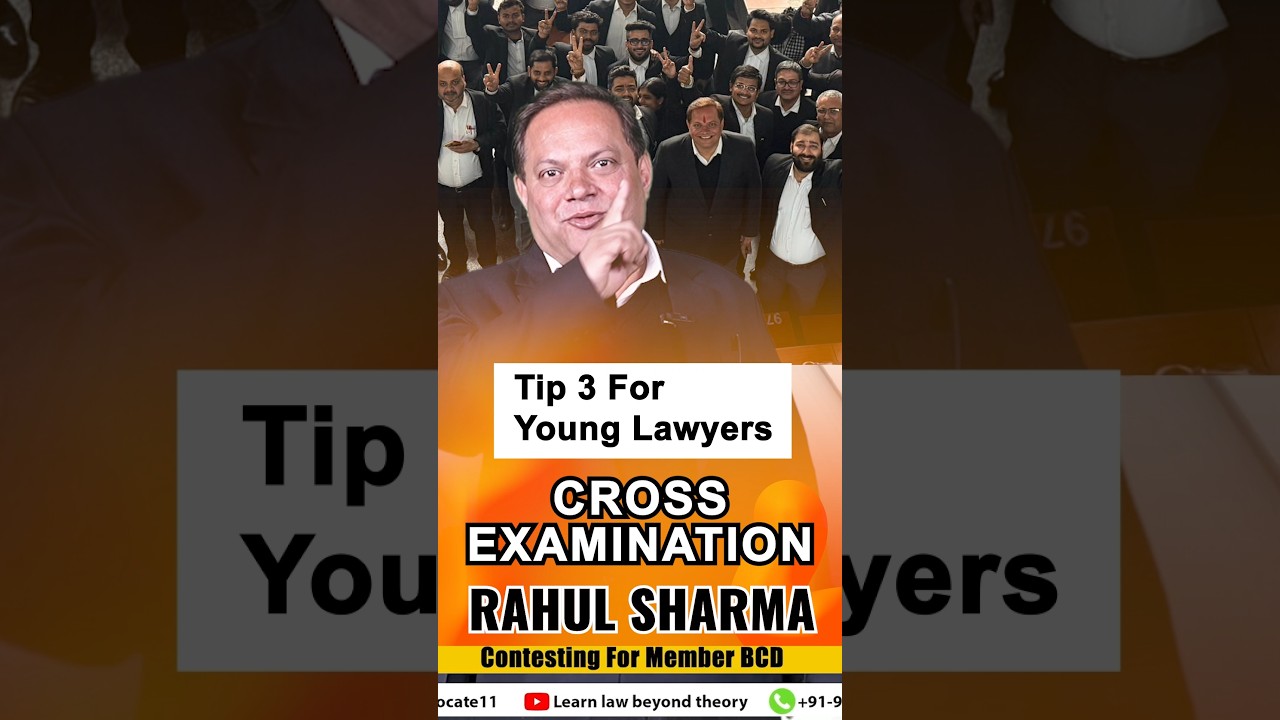 3rd Tips for Young Lawyers | ​Master the Art of Cross Examination | How to win case