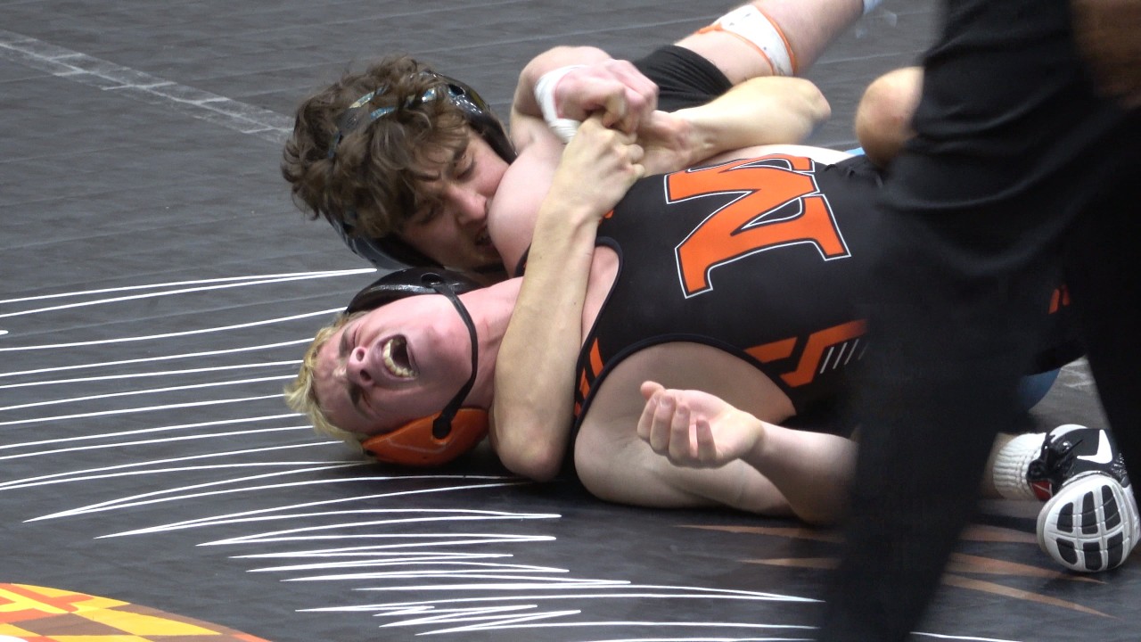 2-14-2026    State Wrestling Finals Owen's win