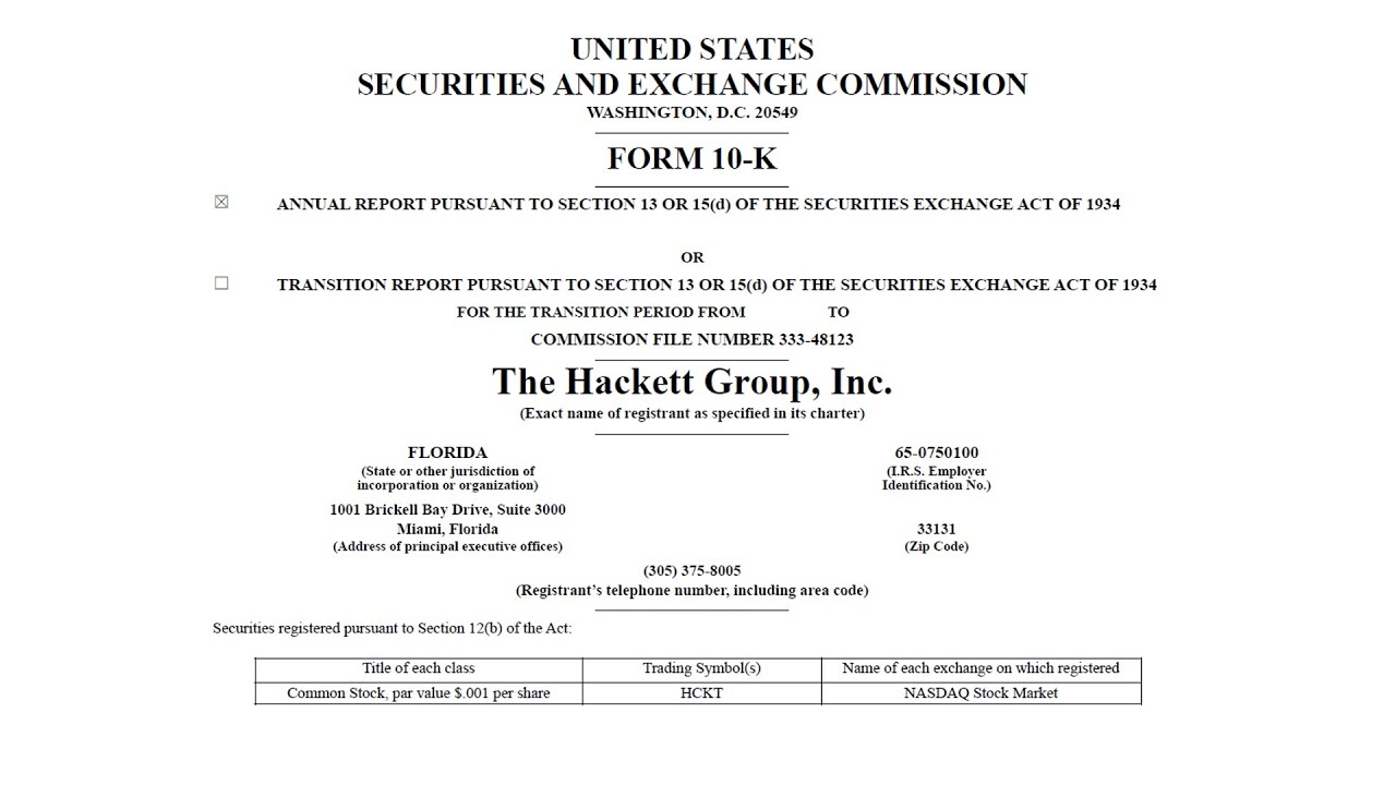 [HCKT] Hackett Group: stock analysis and intrinsic value