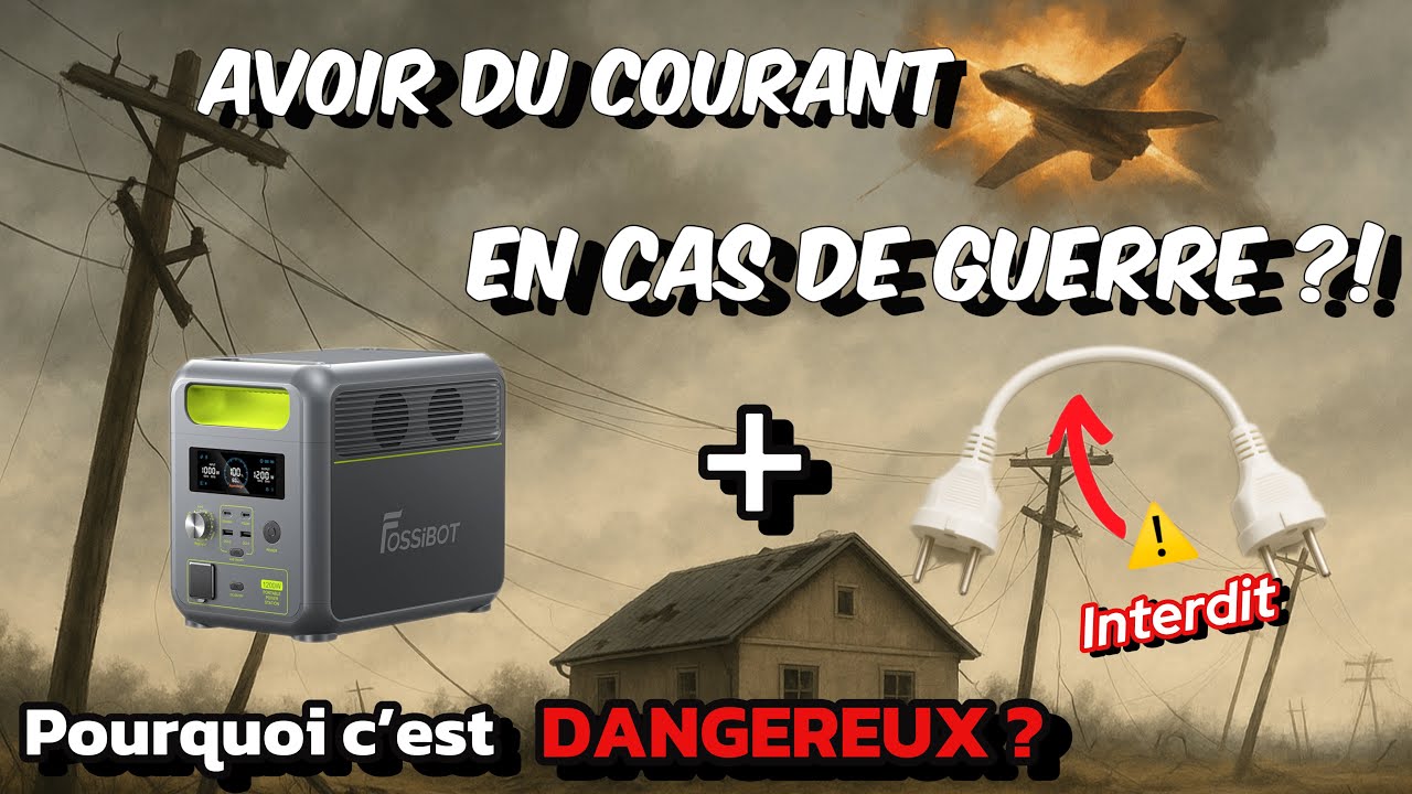 Comment alimenter sa maison en électricité en cas de coupure avec une powerstation? (Fossibot F1200)