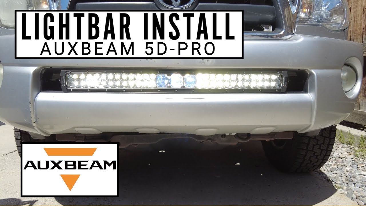 Установка световой панели Auxbeam на мою Toyota Tacoma 2-го поколения
