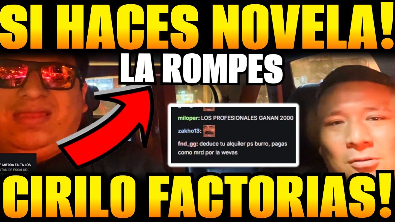 🤣CIRILO con KINGTEKA en centro 🤣SI HACES NOVELA con ella la rompes!