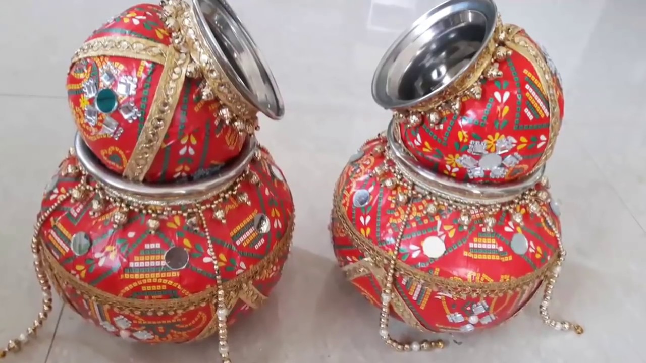 Steel kalash decoration / Kalash decoration / kalash decoration ideas / kalash decoration for pooja