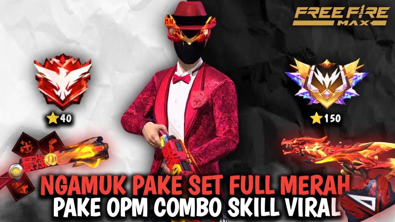 24 Jam Push Clash Squad Full Set Merah Bar Bar Pake SG OPM Combo Skill Viral