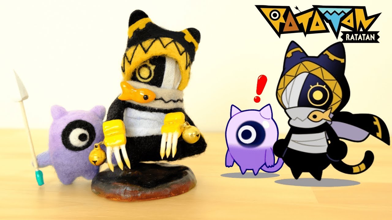 【Ratatan ラタタン】ニャンドラーを羊毛フェルトで作ってみた【羊毛フェルト】