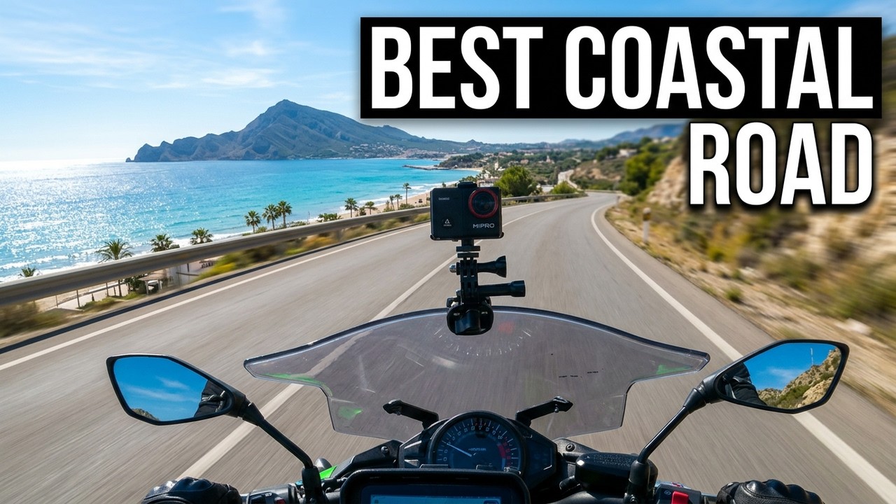 Motorcycle ride from Calpe to Altea on the Costa Blanca coastal road — pure Mediterranean riding 🇪🇸