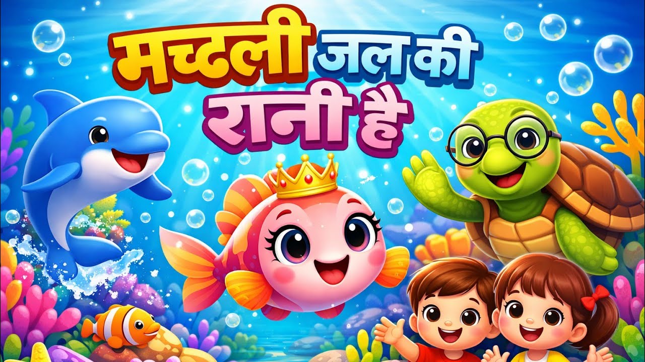 Machli Jal Ki Rani hai - Hindi Rhymes |hindi baby songs |Hindi Poem 