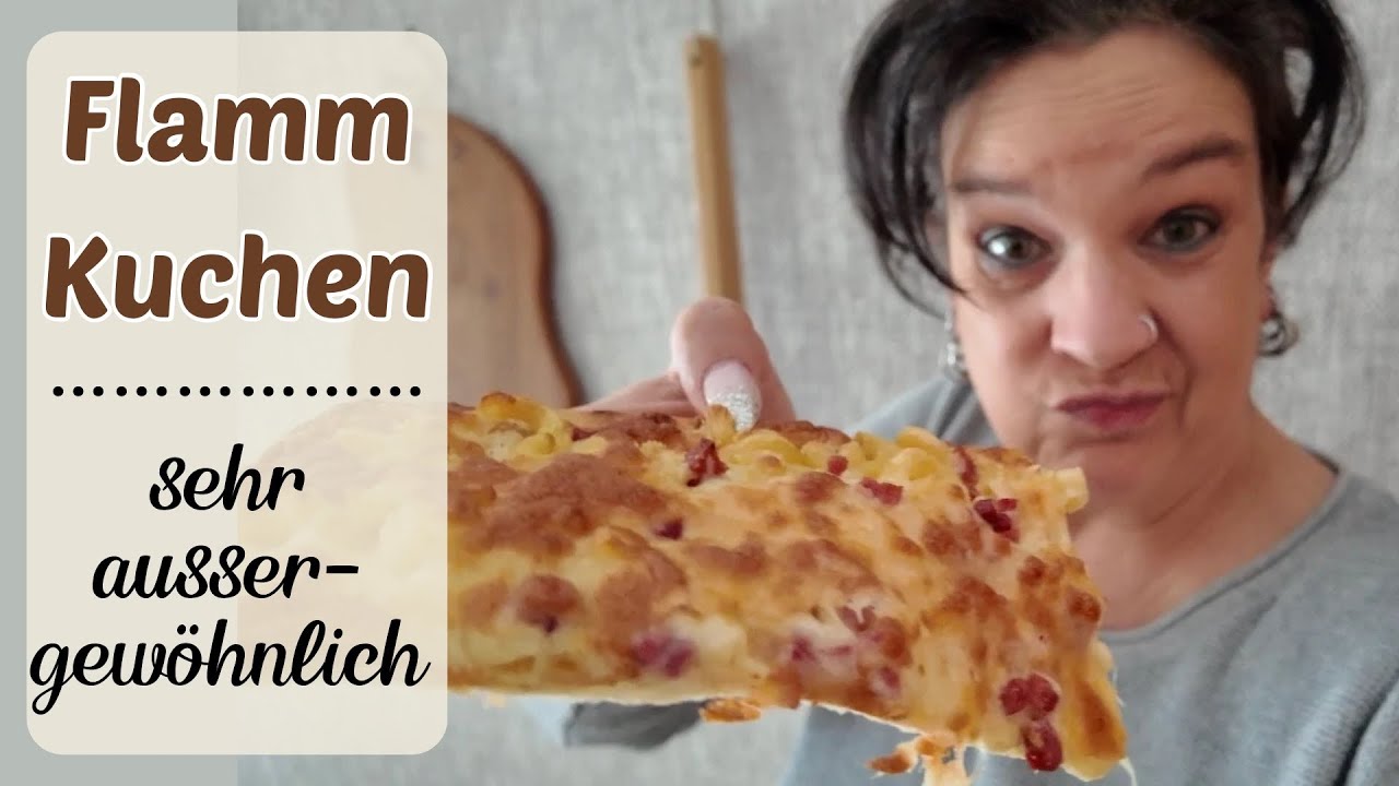 Flammkuchen 🍕sehr außergewöhnlich 🤯 ich habe ein Rezept ausprobiert #alltagszeit 🌺