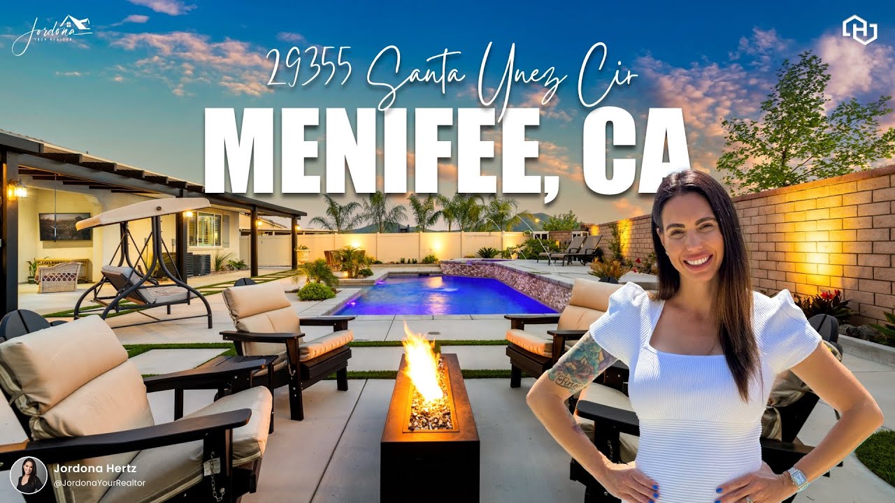 Single story pool home in Menifee, Audie Murphy Ranch #poolhomeforsale #menifeehomeforsale